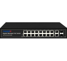 Коммутатор TRASSIR TR-NS24202S-300-16PoE